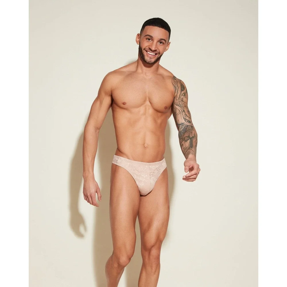 Cosabella Never Say Never Men's Classic G-String Lace Thong S Sette NWT